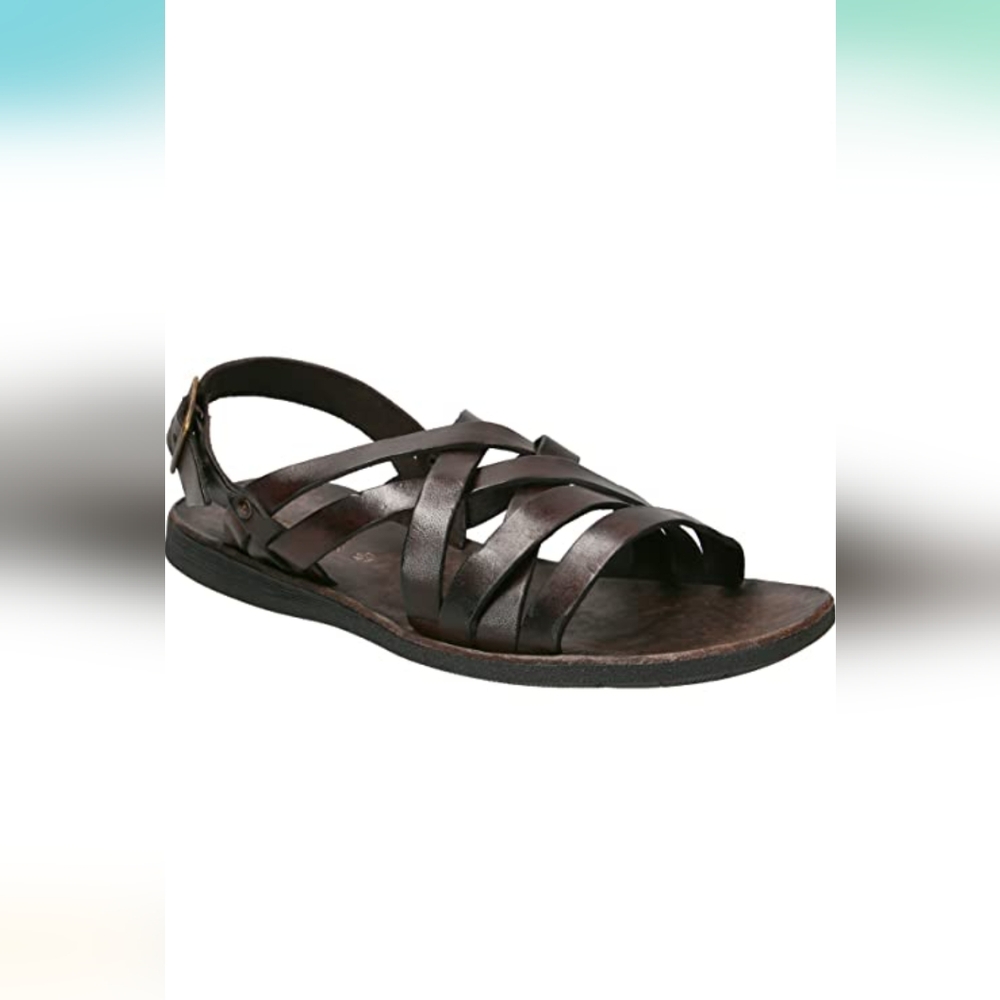 Brador Women's Luke Schuhe Dark Brown Leather Sandal Size 38.Made In Italy - Picture 2 of 15